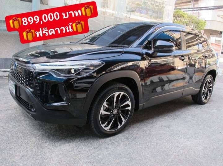 รถ Toyota Corolla Cross 1.8 Hybrid Premium สี ดำ