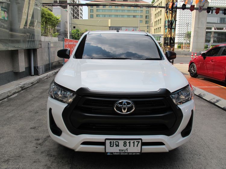 Toyota Hilux Revo 2023 2.4 Entry Pickup ดีเซล ไม่ติดแก๊ส เกียร์อัตโนมัติ ขาว รูปที่ 3