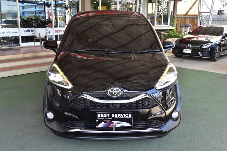 Toyota Sienta 2019 1.5 V Utility-car เบนซิน ไม่ติดแก๊ส เกียร์อัตโนมัติ ดำ รูปที่ 2