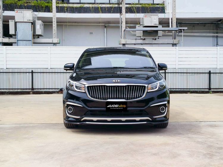 Kia Grand Carnival 2016 2.2 EX Utility-car ดีเซล ไม่ติดแก๊ส เกียร์อัตโนมัติ ดำ รูปที่ 2