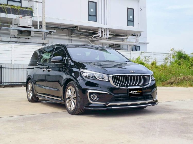 Kia Grand Carnival 2016 2.2 EX Utility-car ดีเซล ไม่ติดแก๊ส เกียร์อัตโนมัติ ดำ รูปที่ 3