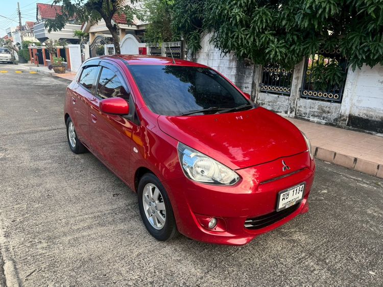 Mitsubishi Mirage 2012 1.2 Glx Limited Edition Sedan เบนซิน ไม่ติดแก๊ส เกียร์อัตโนมัติ แดง รูปที่ 3