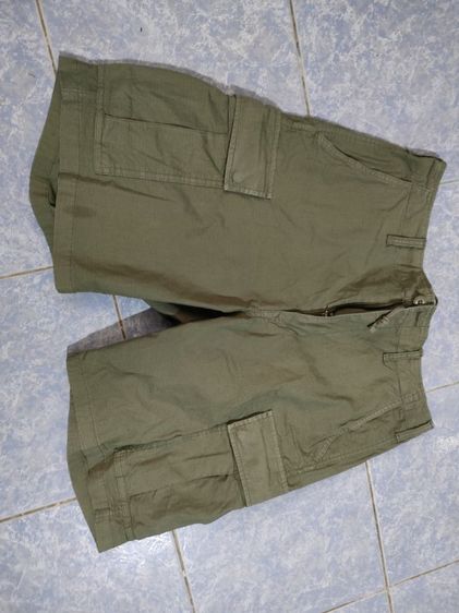 ขายกางเกงขาสั้นสีเขียวไม่มีขาดปะเอว34ยาว20แบรนยูนิโค่ราคารส รูปที่ 4