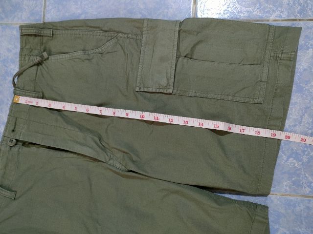 ขายกางเกงขาสั้นสีเขียวไม่มีขาดปะเอว34ยาว20แบรนยูนิโค่ราคารส รูปที่ 2