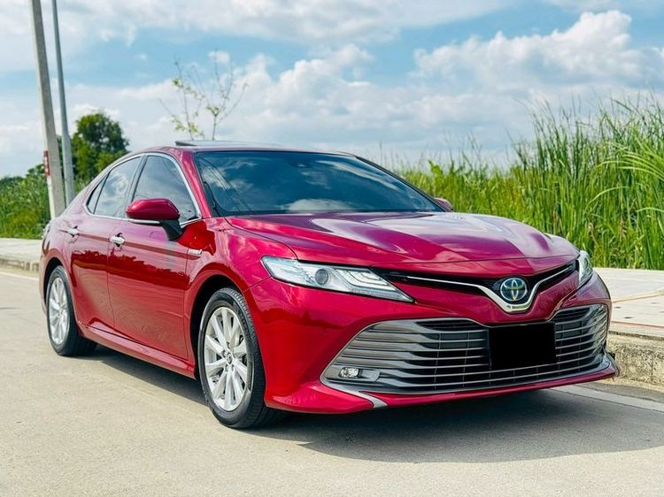 Toyota Camry 2018 2.5 HV Premium Sedan ไฮบริด เกียร์อัตโนมัติ แดง รูปที่ 3