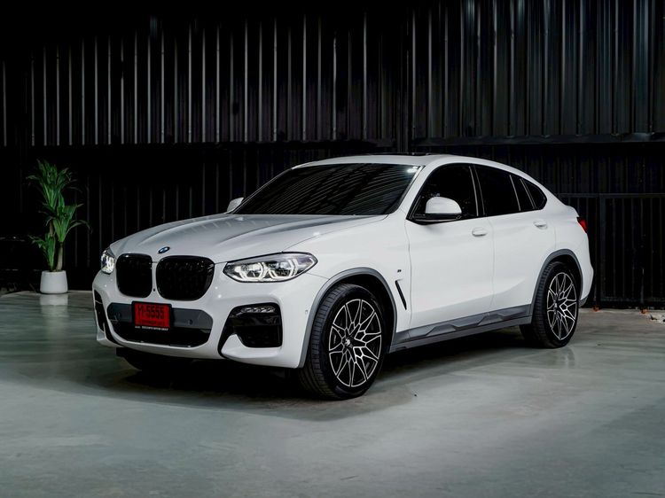 BMW X4 2021 2.0 xDrive20d M Sport 4WD Utility-car ดีเซล ไม่ติดแก๊ส เกียร์อัตโนมัติ ขาว
