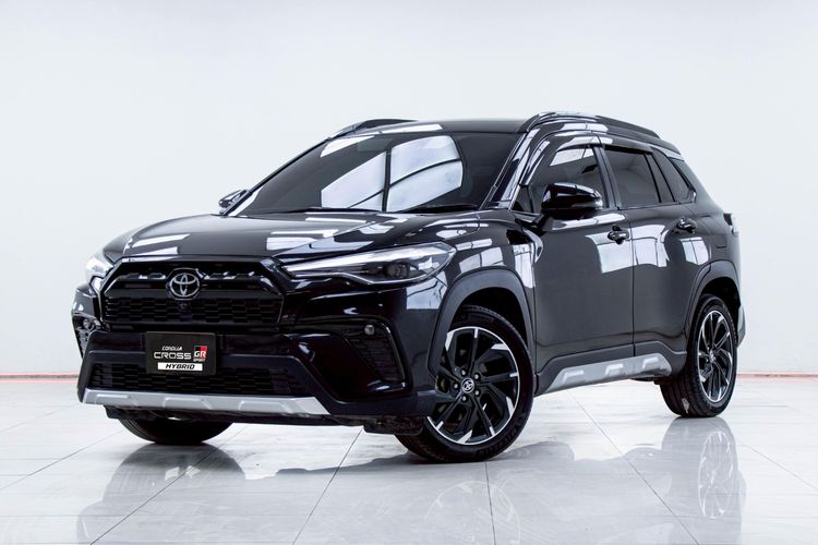Toyota Corolla Cross 2022 1.8 Hybrid Premium Safety GR Sport Utility-car ไฮบริด ไม่ติดแก๊ส เกียร์อัตโนมัติ ดำ รูปที่ 4