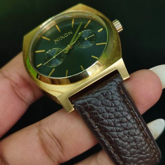 Nixon Time Teller Deluxe หน้าปัดดำ ตัวเรือนทอง รูปที่ 7