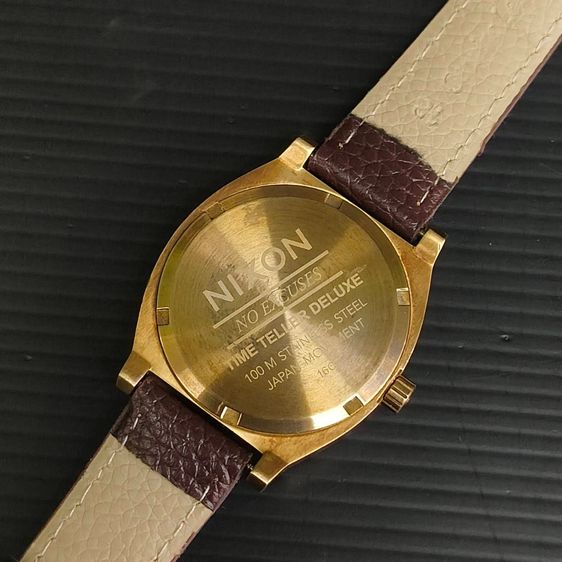 Nixon Time Teller Deluxe หน้าปัดดำ ตัวเรือนทอง รูปที่ 10