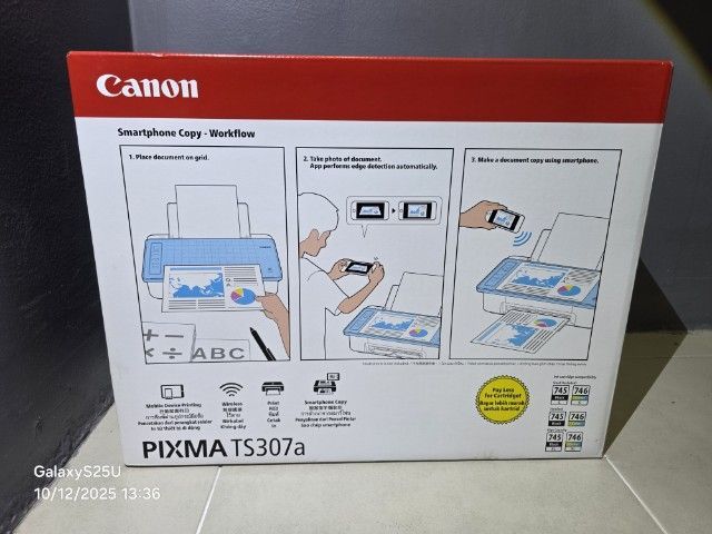 PIXMA TS307a มีรูปร่างและฟังก์ชันพร้อมการ ออกแบบที่ทันสมัย รูปที่ 6