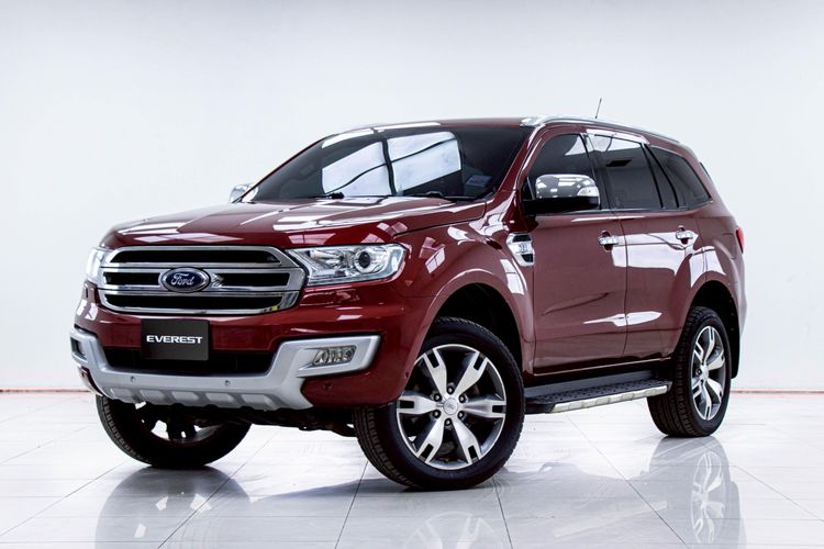 Ford Everest 2015 3.2 Titanium Plus 4WD Utility-car ดีเซล ไม่ติดแก๊ส เกียร์อัตโนมัติ แดง รูปที่ 4