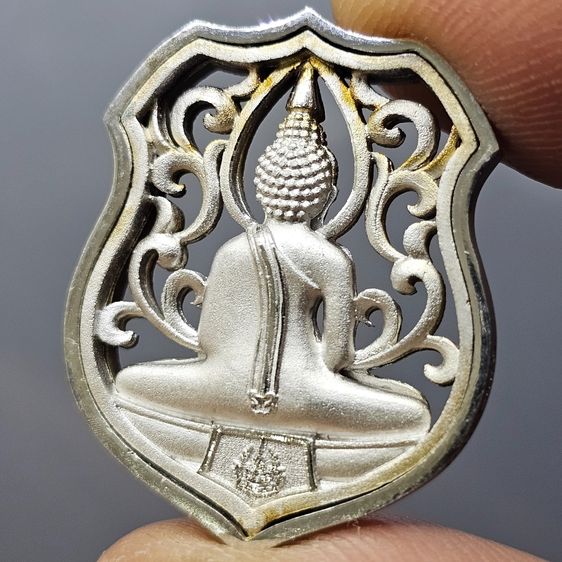 เหรียญพระพุทธโสธร คุ้มเกล้าฯ รูปอาร์ม เนื้อเงิน ชุบทองคำขาว "ใต้ร่มพระบารมี คุ้มเกล้าฯ ที่ระลึก 60 ปี โรงพยาบาลภูมิพลฯ ปี2552 พร้อมตลับเดิม รูปที่ 6