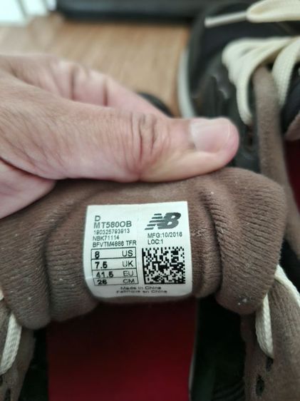  New Balance
รุ่น580
สีดำเทา (Black Grey)  รูปที่ 5