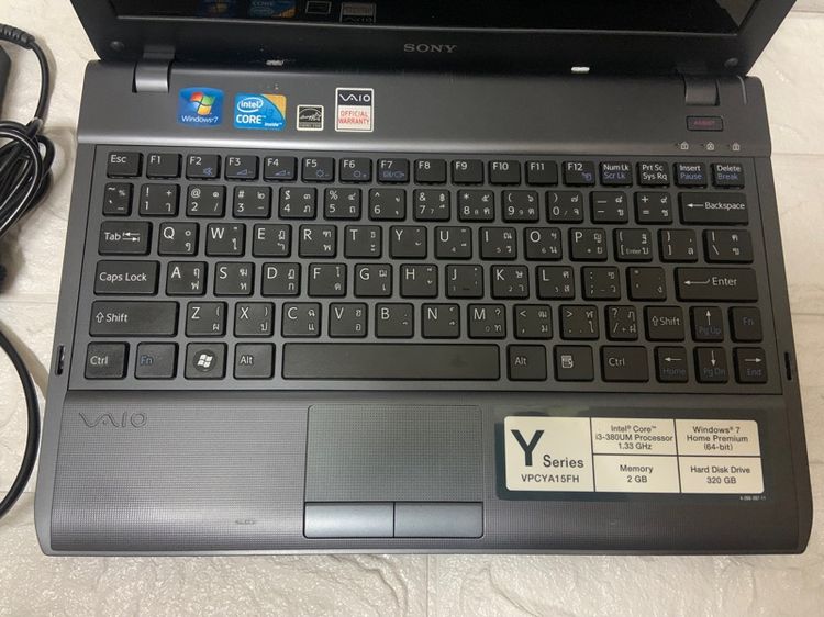 Notebook Sony  vio รุ่น Y Series VPCYA15FH ขนาดหน้าจอ 13“ สีดำ รูปที่ 3