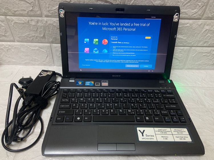 Notebook Sony  vio รุ่น Y Series VPCYA15FH ขนาดหน้าจอ 13“ สีดำ รูปที่ 8