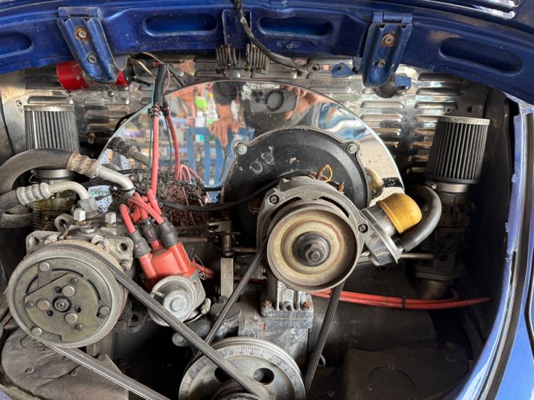 Volkswagen Beetle 1974 1.6 Sedan เบนซิน ไม่ติดแก๊ส เกียร์ธรรมดา น้ำเงิน รูปที่ 3