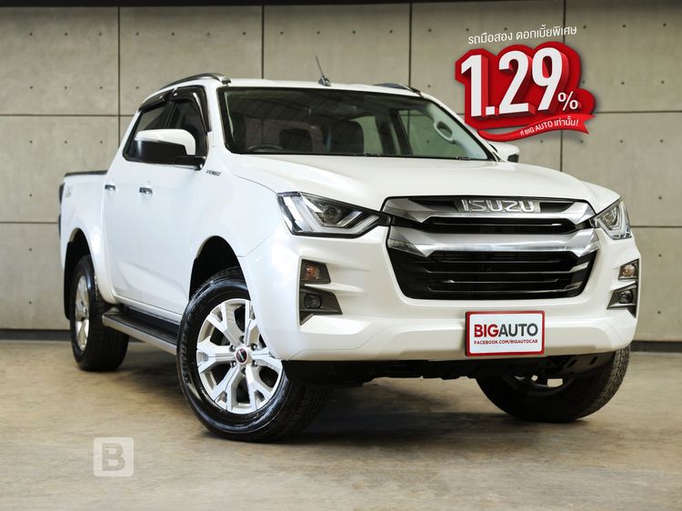Isuzu D-MAX 2022 3.0 V-Cross Z 4WD Pickup ดีเซล ไม่ติดแก๊ส เกียร์ธรรมดา ขาว