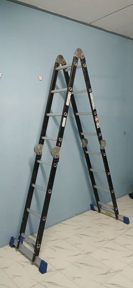 บันไดพับได้, บันไดตัว M , ตัว V , ตัว L , ปรับแนวตรงพาดผนังได้ รูปที่ 6