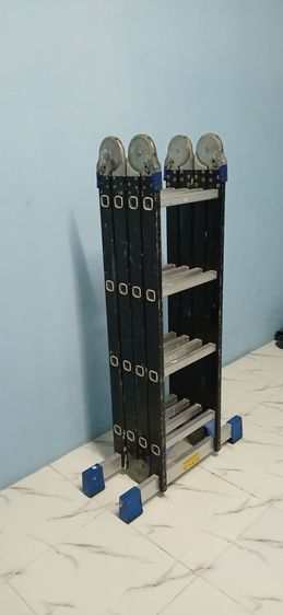 บันไดพับได้, บันไดตัว M , ตัว V , ตัว L , ปรับแนวตรงพาดผนังได้ รูปที่ 3