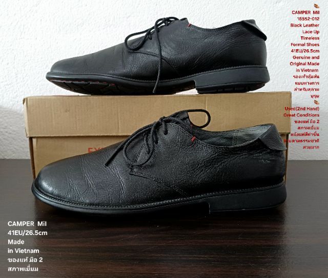 CAMPER Mil, Unisex 41EU(26.5cm) Genuine and Original ของแท้ มือ 2 สภาพเยี่ยม, รองเท้าหุ้มส้น CAMPER หนังแท้ พื้นเต็ม Soft และเชือกแท้ สวยมาก รูปที่ 16