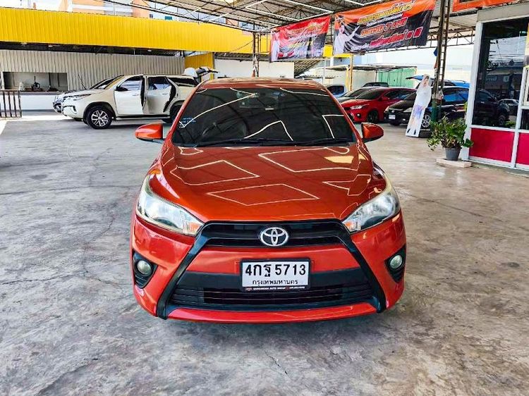 Toyota Yaris 2014 1.2 J Sedan เบนซิน ไม่ติดแก๊ส เกียร์อัตโนมัติ ส้ม รูปที่ 2