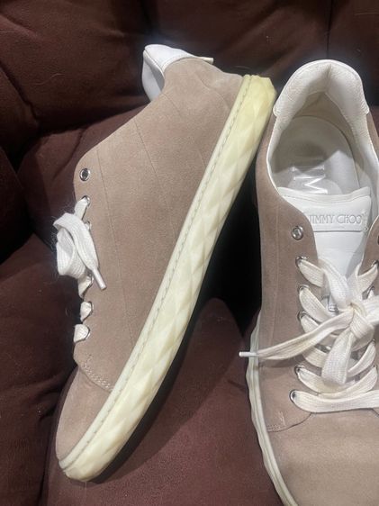 Jimmy choo diamotrainers beige suede รูปที่ 3