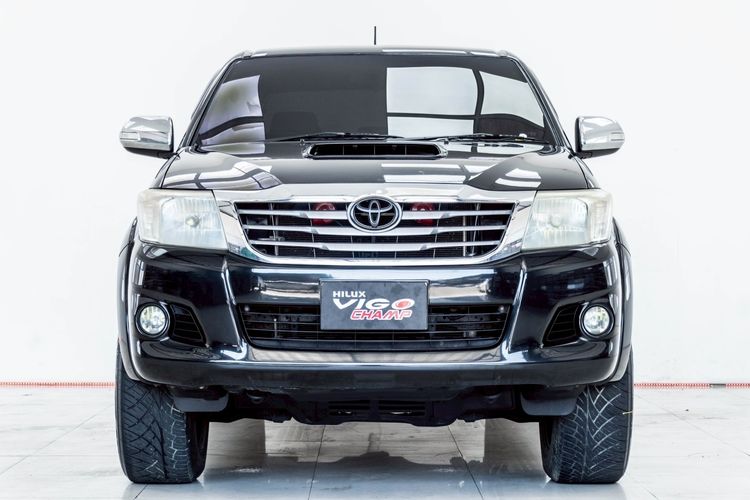 Toyota Hilux Vigo 2014 2.5 E Prerunner Pickup ดีเซล ไม่ติดแก๊ส เกียร์ธรรมดา ดำ รูปที่ 4