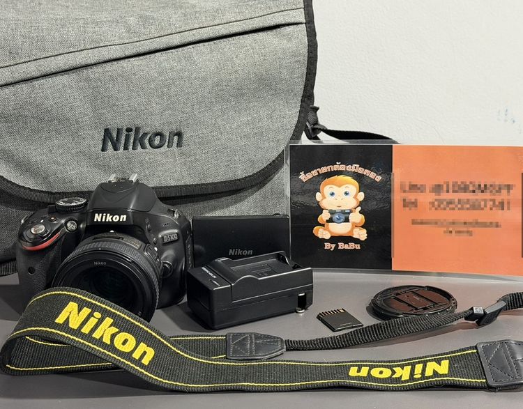กล้อง DSLR ไม่กันน้ำ กล้องถูก Nikon D5100 พร้อมเลนส์หน้าชัดหลังเบลอ