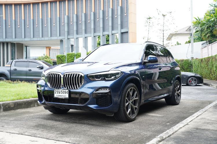 BMW X5 2021 3.0 xDrive45e M Sport 4WD Utility-car เบนซิน เกียร์อัตโนมัติ น้ำเงิน รูปที่ 4