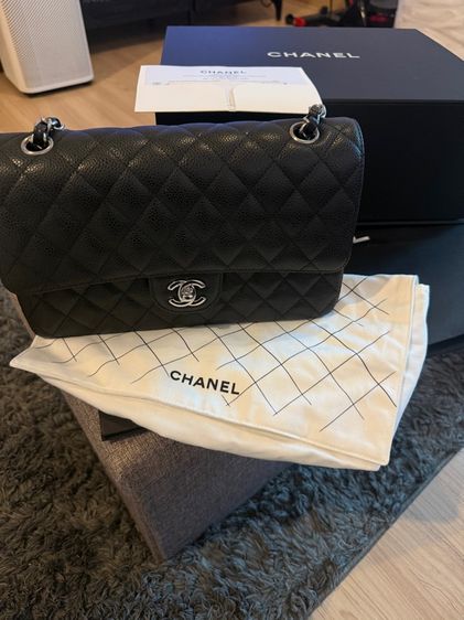 หญิง ดำ CHANEL CLASSIC 10 BLACK CAVIAR
