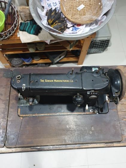 จักรเย็บผ้าโบราณ singer วินเทจ เก่าเก็บสมัยคุณยาย 80 กว่าปี รูปที่ 4