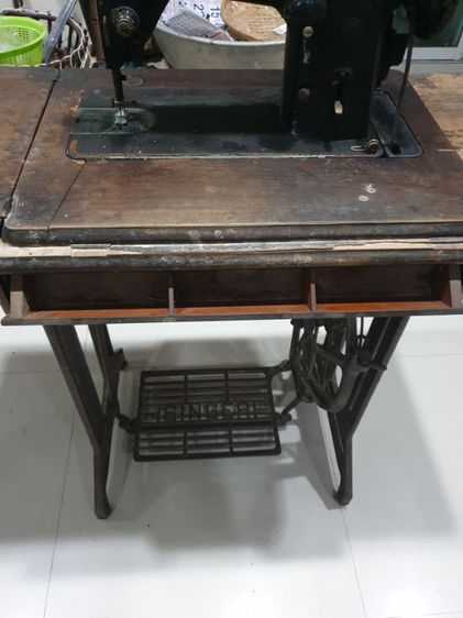 จักรเย็บผ้าโบราณ singer วินเทจ เก่าเก็บสมัยคุณยาย 80 กว่าปี รูปที่ 15