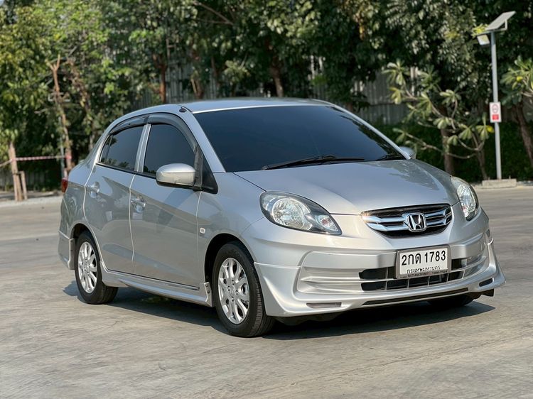 Honda Brio 2013 1.2 Amaze V Sedan เบนซิน เกียร์อัตโนมัติ เทา รูปที่ 3