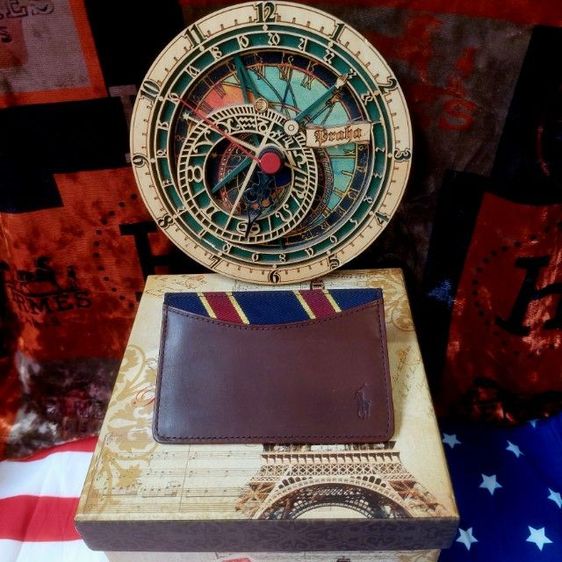 ไม่ระบุ น้ำตาล หนังแท้ อื่นๆ POLO RL💳 Card Holder สภาพใหม่✨️สวย