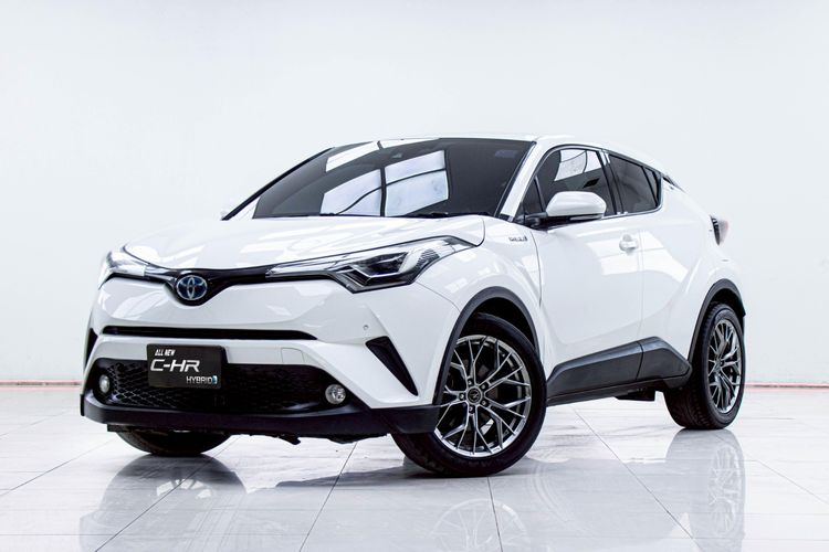 Toyota C-HR 2018 1.8 HV Hi Utility-car ไฮบริด ไม่ติดแก๊ส เกียร์อัตโนมัติ ขาว รูปที่ 4