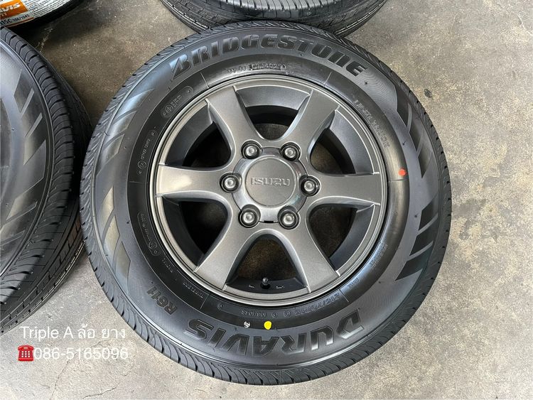 ✨ล้อแม็ก✨ISUZU D-Max Patinum ขอบ 15 สีเทาดำ พร้อมยางใหม่💯215-70-15 Bridgestone💥ปลายปี 25💥 รูปที่ 3