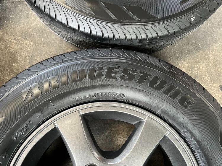 ✨ล้อแม็ก✨ISUZU D-Max Patinum ขอบ 15 สีเทาดำ พร้อมยางใหม่💯215-70-15 Bridgestone💥ปลายปี 25💥 รูปที่ 6