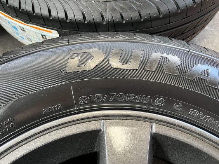 ✨ล้อแม็ก✨ISUZU D-Max Patinum ขอบ 15 สีเทาดำ พร้อมยางใหม่💯215-70-15 Bridgestone💥ปลายปี 25💥 รูปที่ 8