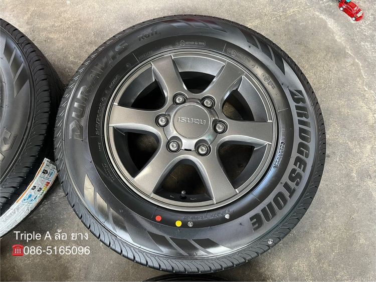 ✨ล้อแม็ก✨ISUZU D-Max Patinum ขอบ 15 สีเทาดำ พร้อมยางใหม่💯215-70-15 Bridgestone💥ปลายปี 25💥 รูปที่ 5