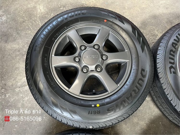 ✨ล้อแม็ก✨ISUZU D-Max Patinum ขอบ 15 สีเทาดำ พร้อมยางใหม่💯215-70-15 Bridgestone💥ปลายปี 25💥 รูปที่ 4