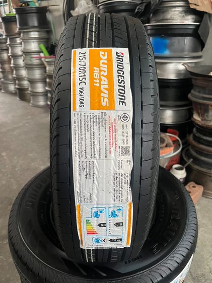 ✨ล้อแม็ก✨ISUZU D-Max Patinum ขอบ 15 สีเทาดำ พร้อมยางใหม่💯215-70-15 Bridgestone💥ปลายปี 25💥 รูปที่ 11