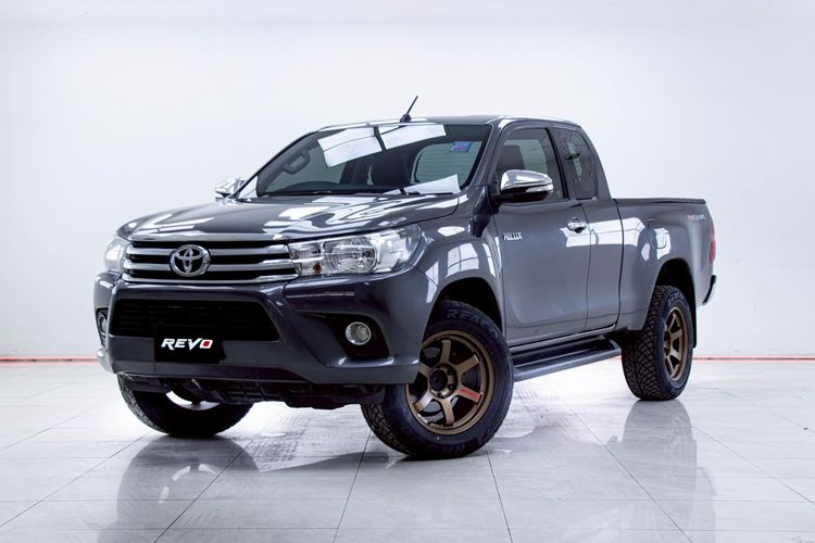 Toyota Hilux Revo 2017 2.4 E Prerunner Pickup ดีเซล ไม่ติดแก๊ส เกียร์ธรรมดา เทา รูปที่ 4