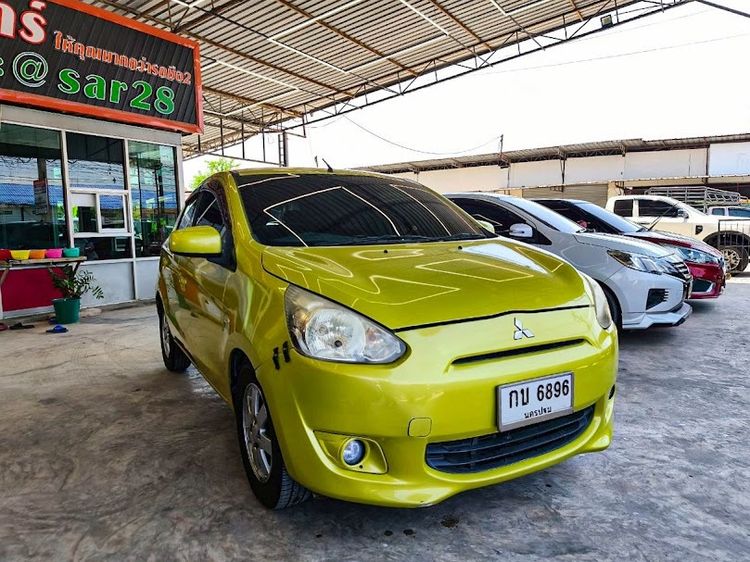 Mitsubishi Mirage 2013 1.2 GLS Sedan เบนซิน ไม่ติดแก๊ส เกียร์อัตโนมัติ เขียว รูปที่ 3