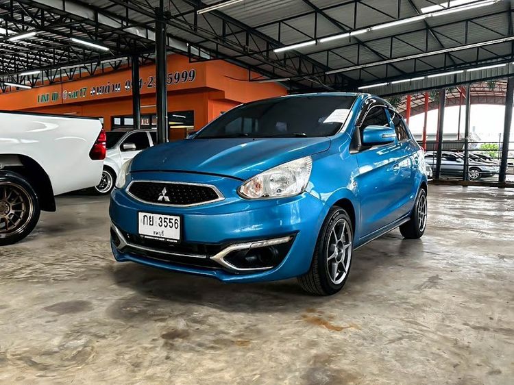 Mitsubishi Mirage 2018 1.2 GLX Sedan เบนซิน ไม่ติดแก๊ส เกียร์อัตโนมัติ ฟ้า