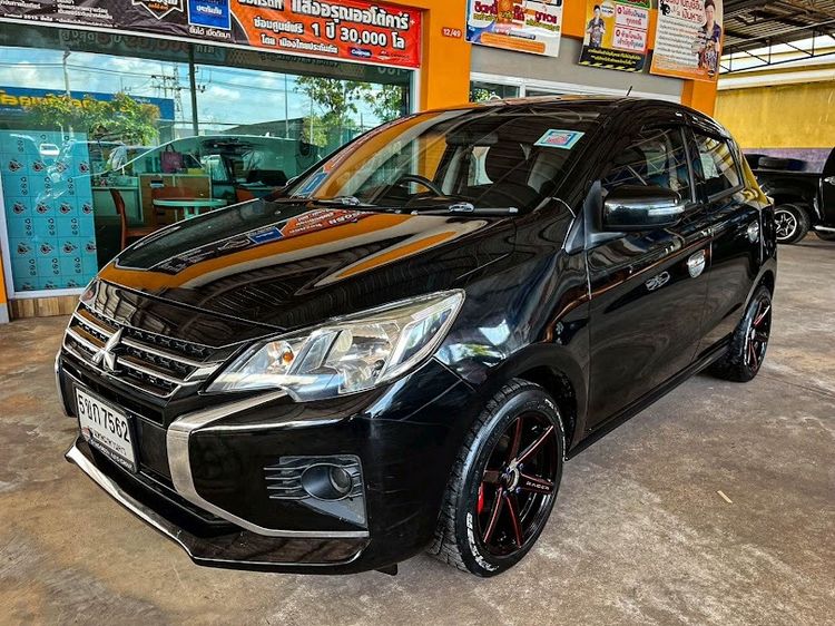 รถ Mitsubishi Mirage 1.2 GLX สี ดำ