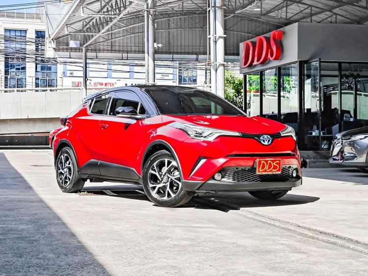 Toyota C-HR 2019 1.8 HV Mid Utility-car เบนซิน เกียร์อัตโนมัติ แดง รูปที่ 4