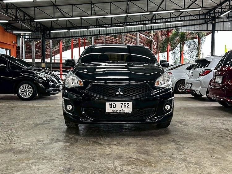 Mitsubishi Attrage 2018 1.2 GLX Sedan เบนซิน ไม่ติดแก๊ส เกียร์อัตโนมัติ ดำ รูปที่ 2
