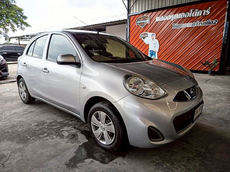 Nissan March 2018 1.2 EL Sedan เบนซิน ไม่ติดแก๊ส เกียร์อัตโนมัติ บรอนซ์เงิน รูปที่ 3