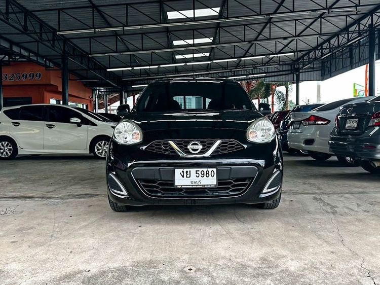 Nissan March 2019 1.2 E Sedan เบนซิน ไม่ติดแก๊ส เกียร์อัตโนมัติ ดำ รูปที่ 2