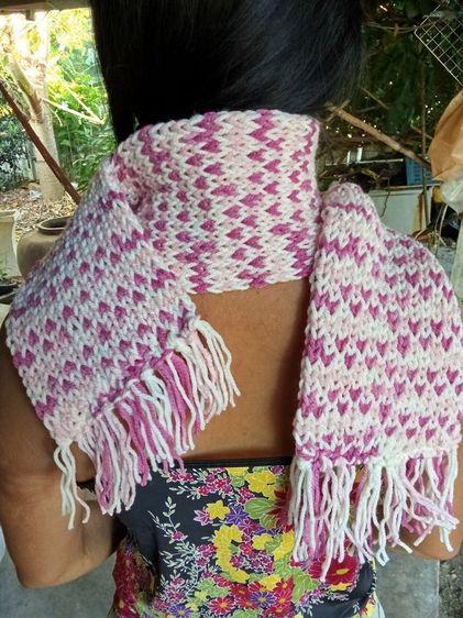 ผ้าพันคอไหมพรม รูปที่ 4